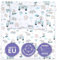 Kinderbettwäsche Baby Bettwäsche 90x120 cm aus Baumwolle - Kinder Set von Duvet Cover 90 x 120 und Kissenbezug 40x60 cm Junge und mädchen babybettwäsche bettbezug für Kleinkind Oeko-Tex