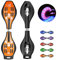 Bueuwe Waveboard Kinder ab 10 Jahre, Profi Snakeboard Skateboard Erwachsene mit LED Leuchtrollen, Waveboards für Jugendliche Anfänger Mädchen Junge, inkl. Tasche, Bis 120kg,Orange