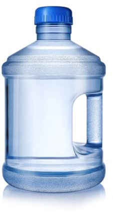 FAVOMOTO PC Wasserbehälter Trinkflasche: 7,5 Liter 3 Liter Reine Wasserflasche Mineralwasserflasche tragbarer Eimer mit Griff verdickter Wasserspender Wiederverwendbare Reine Wasserflasche Mineral