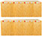 Eowppue Faldas de mesa hawaianas Luau Lote de 2 faldas de mesa hawaianas naturales 2,7 x 75,1 cm para decoraciones de fiestas hawaianas tropicales, amarillo paja