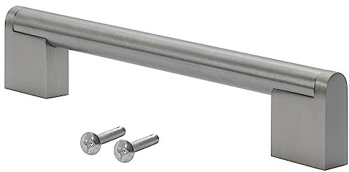 Stahlia Möbelgriffe Edelstahl (5 Stück) Bohrabstand: 320mm Ø 14mm Schrankgriffe Griffe für Küchenschränke Schubladengriffe Griffe Möbel Schranktürgriffe