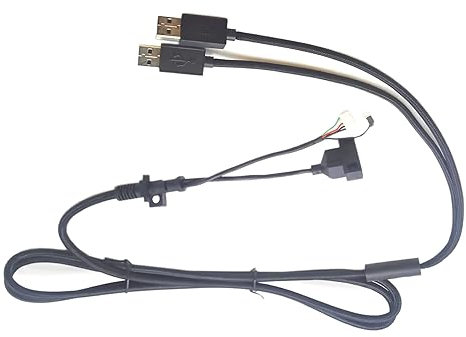MOOKEENONE Wire Black USB Cable Power Line 1.8m Data Cord for Logitech G413 G512 G513 Keyboard Accessories