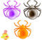 EBbels Halloween Spinnennetz Süßigkeiten Korb, Kunststoff Obst Schüssel Spinne Süßigkeiten Korb, Snack Teller Tablett, Dessert-Tablett Halloween-Party-Deko Essen Servieren Schale (3 Stück)