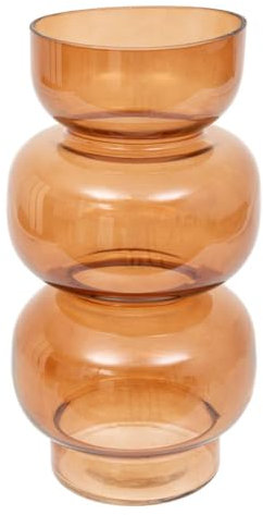 Atmosphera - Vase en Verre be Vintage h25cm Ambre