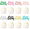 Blumomon 32 Stück Happy Birthday Cupcake Toppers Mehrfarbig Geburtstag Torte Topper Herzlichen Glückwunsch zum Geburtstag Kuchendekoration Cake Toppers
