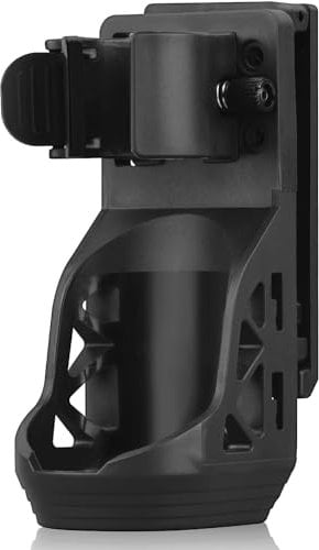 ULTRAFIRE Torch Holster Pouch for Duty Belt, Rotatable Torch Holder with Lever Side Lock System, Fits 0.9-1.2 Diameter Flashlights, Tactical Torch Carry Case for Police, Law Enforcementt, W66