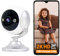 3MP 2K Überwachungskamera Innen mit 3 Meter Verlängerungskabel,2.4G WiFi Baby Kamera Indoor AI Bewegungserkennung Zwei-Wege-Audio,Multi-User-Sharing,Alarmmeldung,IR HD-Nachtsicht 20 Meter-KW002