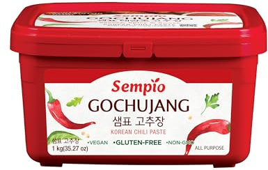 Sempio Gluten-Free Gochujang (1kg) - Chili Paste with Savory, Spicy, Sweet Authentic Korean Flavor. Tteokbokki, Red Pepper Sauce