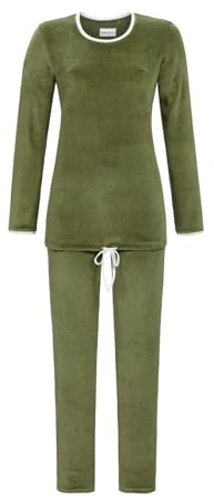 Ringella Pyjama aus Stretchfrottee Farbe Oliv, Größe 36