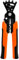 amangul Multifunktionale Biegezange, Draht für Elektriker, Linienschneiden, verstellbare Isolierung, Handwerkzeug aus Metall, Orange