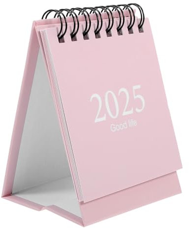 STOBOK Tischkalender 2024–2025 Mini-Tischkalender 18 Monate Stehend Flip- Planer Bürokalender Für Büro Und Zuhause (Juli 2024–Dezember 2025)