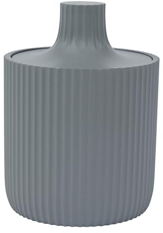 axentia 135859 Aufbewahrungsdose Samos, Ø 8,5 cm, Höhe 12 cm, grau