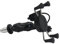 Navigations Halterung Handy Ständer Motorrad Telefon Halter Gabel Vorbau Halterung GPS Navigation Halterung USB Ladegerät Für Kawasaki Für NINJA 400 250 2018 2019 2020 Handyhalterung(With USB Charger)