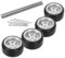 LALADEFIEE 1 Set RC Auto Spielzeug Teile 1/64 Auto Modell Rad Gummi Reifen Rad für RC