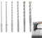 Foret Beton SDS pour Béton, Foret Beton 6Pcs Ø6-16- 200mm Longueur, Meche acier 40R pour Perceuse à Percussion Bétons