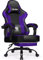 minnouat Gaming Stuhl, Bürostuhl Ergonomisch mit Teleskopische Fußstütze, Gaming Chair mit Kopfstütze und Lendenwirbelstütze,Gaming Sessel gepolstert 150 kg, höhenverstellbarer Gamer Stuhl,Lila