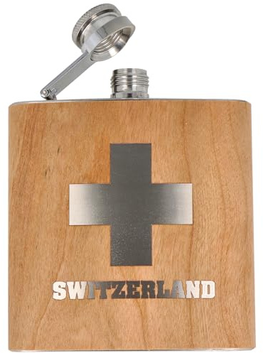 Spruchreif | Flachmann Allgäu | Edelstahl-Hüftflasche mit Gravur | 170 ml (6 oz) | Geschenkidee für Wanderer, Bergfreunde & Allgäu-Fans | 12 x 10 x 3 cm | Handwäsche