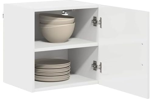 ATOMSTACK MAKER Armario de cocina blanco de madera, 40 x 31 x 40 cm, armario de cocina moderno con gran espacio de almacenamiento para ollas y utensilios de cocina – Serie Kalmar