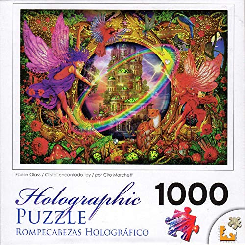 Holographic Jigsaw Puzzle 1000 Pieces 20X27-Faerie Glass