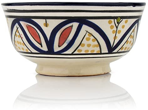 Marokkanische Keramikschale Schüssel Suppe Harrira Ø ca. 12 cm Safi Bunt Schale Bowl Handmade