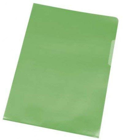 Q-Connect® Sichthülle - A4, 0,12 mm, genarbt, 10 Stück, grün; Packungsinhalt: 10 Stück