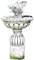 Steinbrunnen Springbrunnen Brunnen Kaskadenbrunnen Zierbrunnen Beckenbrunnen Wasserspiel Figurenbrunnen Gartenbrunnen Höhe: 130cm