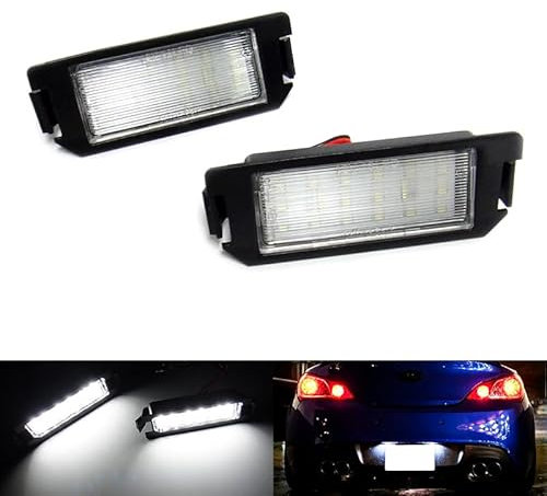 RZG 2x LED Kennzeichenbeleuchtung Weiß Canbus für Genesis Coupe BK i20 Veloster FS XG Picanto TA Rio UB Soul