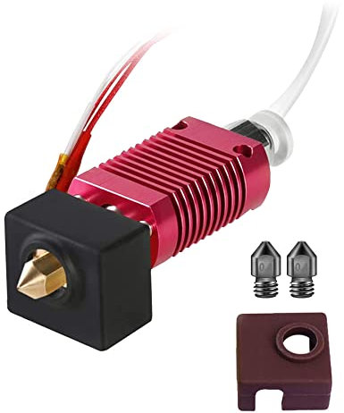 iMetrx Ender 3 Hotend 24V mit 2Stück MK8 Düse aus gehärtetem Stahl 0.4 mm für Creality Ender 3 / Ender 3 Pro/Ender 3 V2 3D Drucker Upgrade