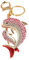 HEYU Niedlicher Schlüsselanhänger mit künstlichem Delfin-Diamant, Tier-Anhänger mit Schlüsselanhänger, Rosa