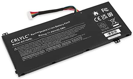 CRLYLC AC14A8L KT.0030G.001 Laptop Battery for Acer Aspire V15 Nitro VN7 VN7-571 VN7-571G VN7-572 VN7-572G VN7-591 VN7-591G VN7-592G Aspire V17 Nitro VN7-791G VN7-792G Spin 3 SP314-51 Batterie