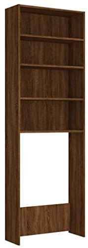 Mobile per Lavatrice Rovere Marrone 64x24x190 cm