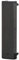 Quarter Blindplatte, 12,5 x 50, schwarz, Frontplatten-Zubehör, 1 Stück | KPR0.5BK