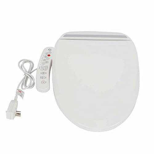 Elektrisch Toilettensitz Intelligent Bidet Sitz Smart Dusch WC-Sitze Toilettensitz Einstellbare Sitztemperatur 32℃-48℃, Antibakteriell, Elektrisch Bidet Sitz mit selbstreinigende Düsen