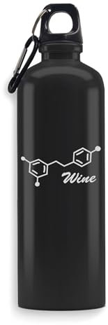 Botella de agua de la estructura química del vino grabó la capacidad grande a prueba de fugas del