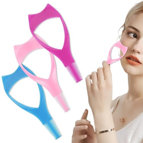 Mascara Shield Guard Cosmetic Eyelash Applicator, Mascara Separator Makeup Lash Comb Upper Lower Lash Helper Tool, Eyelashes Clean Wimpernbürste, für Frauen Mädchen