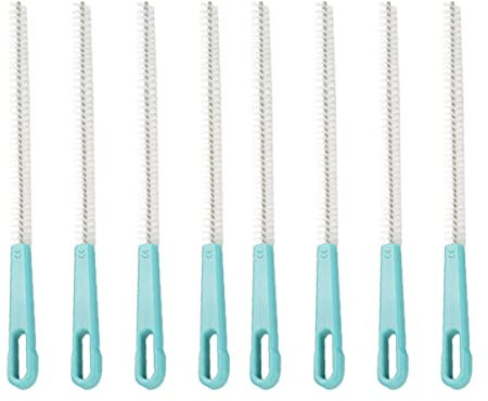 Cabilock 8 Piezas accesorios de limpieza cepillo de tubo cepillo para fregar platos cepillo de limpieza artículos de limpieza para el hogar familiar punta de la tubería Pastelería