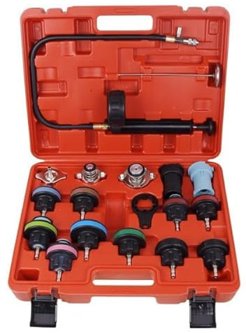Stahl-Faust Kit de test de pression de liquide de refroidissement, 18 pièces
