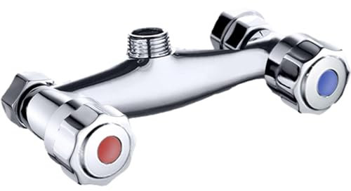 Rubinetto per vasca da bagno a doppio controllo, maniglie separate, rubinetto miscelatore per vasca e doccia, valvola per vasca da bagno e doccia, valvola a barra facile da installare di ricambio per