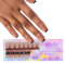 Gel Nail Tips Colored Press On Nails 150Pcs 3 In 1 X Coat Tips Pre-applied Tip Primer Base Coat False Nail Press On Nails