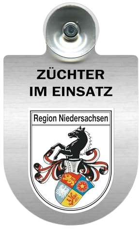 Alu-Dienst-Schild Züchter im Einsatz Geschenk Verein (Niedersachsen)