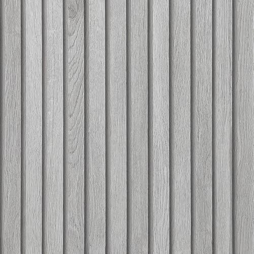 JSEVEM 40CM×3M Air Guide Verdickt Grau Holzmaserung Holzoptik Gestreifte Tapete Selbstklebend 3D Dicker Möbelfolie Holzpaneele Holzfaser Selbstklebende Klebefolie Wand Möbelaufkleber