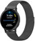 Mugust Armband für Garmin Vivoactive 5/3, Vivomove 3/HR/Luxe/Style, Forerunner 55/245/645 - Edelstahl Mesh Metall Ersatzarmband für Damen Herren (Schwarz)