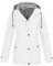 Votre Compte Parka Femme Mi Saison Manteaux Veste Imperméable Femme Manches Longues Trench Capuche Vestes De Randonnée Anti-Pluie Femme Pluie Vetement Grande Taille(1A-Blanc,L)