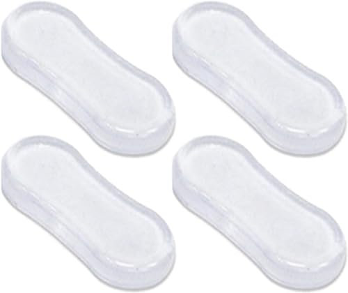 4Pcs Toilet Seat Bumper Set, Silicone Strong Adhesive Toilet Seats Lid Bumpers, Toilet Seat Buffers, Toilet Lid Rubber Pads for, Home, Hotel and Hospital Toilets and Toilet Parts Bathroom Fixtures