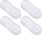 4Pcs Toilet Seat Bumper Set, Silicone Strong Adhesive Toilet Seats Lid Bumpers, Toilet Seat Buffers, Toilet Lid Rubber Pads for, Home, Hotel and Hospital Toilets and Toilet Parts Bathroom Fixtures