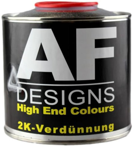 Alex Flittner Designs 2K Acrylverdünnung Acrylverdünner 0,5 Liter für Autolack Basislack Klarlack Lack