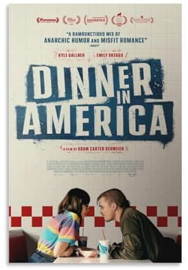 ijshndgn Poster Dinner in America, Vintage-Kunst, Raumdekoration, ästhetisch für Schlafzimmer, Wohnzimmer, Wände, ästhetisches Poster, 30 x 45 cm, ungerahmter Stil
