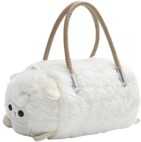 Dianzan Handtasche Plüsch-Panda-Schaf-Muster, Umhängetaschen, Lässige Tier-umhängetasche, Schöne Messenger-, Niedliche Spielzeugtasche Für Kinder Und Mädchen
