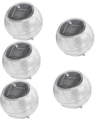 Toddmomy 5st Schwimmende Lichter Solarbetriebene Lichter Im Freien Unterwasser-pool-licht Schwimmlicht Für Pool Schwimmende Teichlampe Led-pool-lampen-dekor Schwebend Led-dekor Weiß Acryl