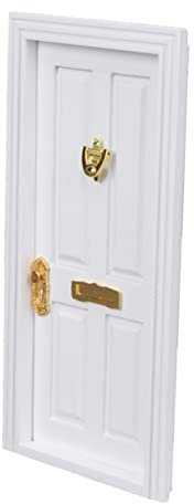 PHENOFICE 1Pc Quatre Grille Porte Miniatures Décorations De Porte De Garage Mini Grange Maison Porte Mini Porte Modèle Ornement Miniature Décoration Meubles Mini Parure